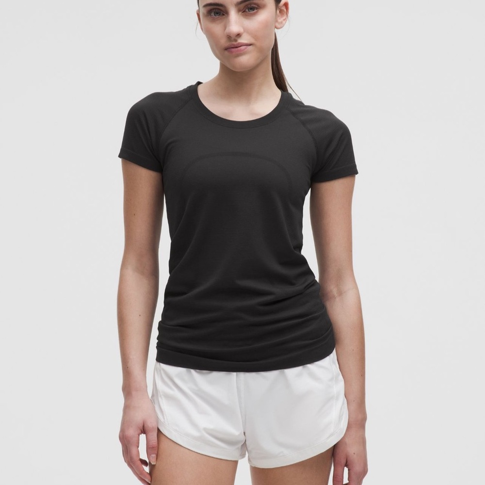 Lululemon Swiftly Tech Short-Sleeve Shirt, Black, Size 10